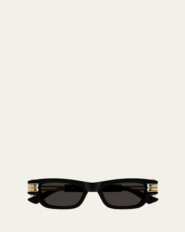 Bolt Plastic Rectangle Sunglasses